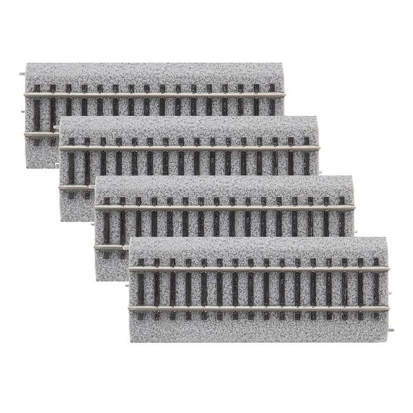 Lionel LNL8768044 4.5 in. HO Scale Straight Magnelock Track - Pack of 4 LNL8768044 - main